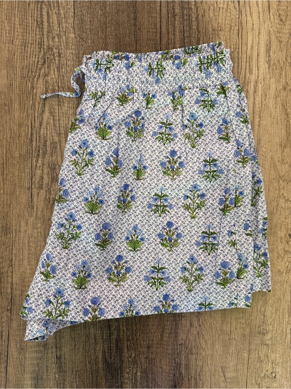 Hill House Audrey Shorts in Blue Block Print - Picture 7 of 13